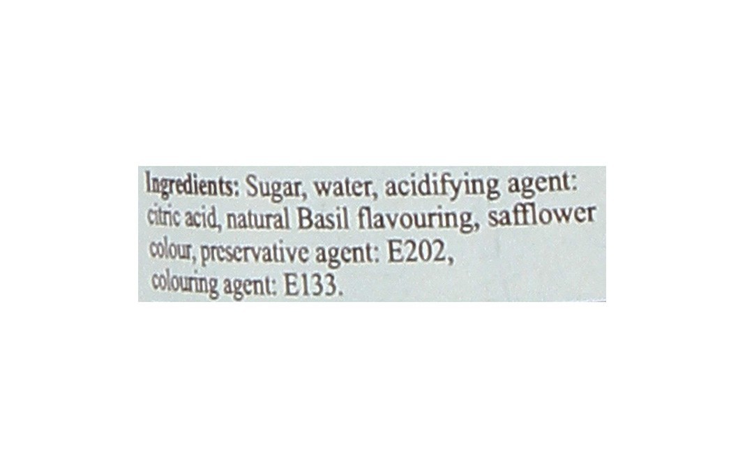 Monin Basil Syrup    Bottle  700 millilitre